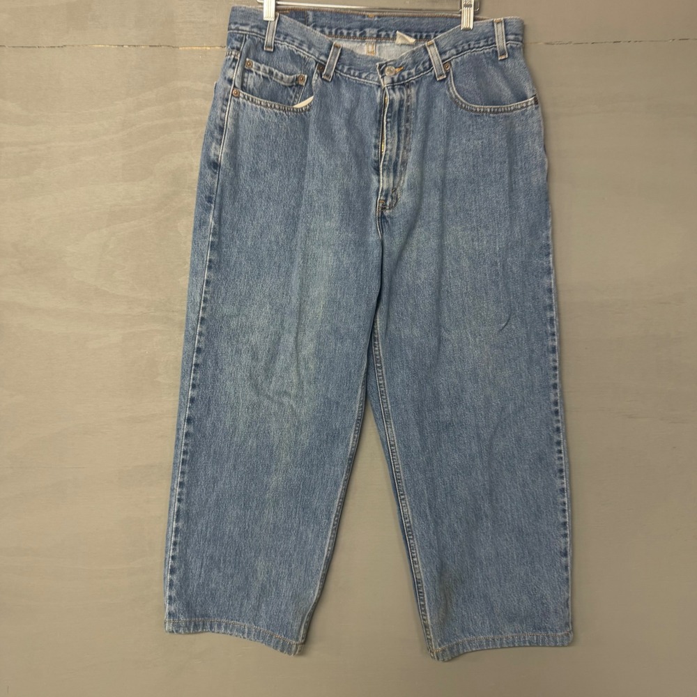 Levis 550 Relaxed Straight‎ Leg Jeans Mens 36x30 Blue Medium Wash Vintage 90s - Picture 2 of 7